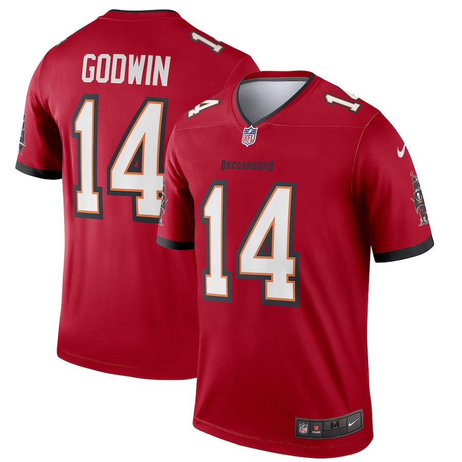 Men Tampa Bay Buccaneers 14 Chris Godwin Nike Red Legend NFL Jersey